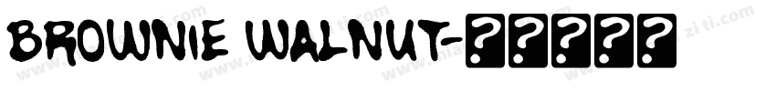 Brownie Walnut字体转换